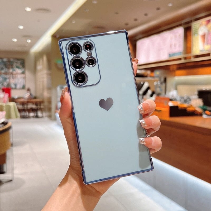 Samsung phone cases | Luxurious, shock-resistant, plated square case