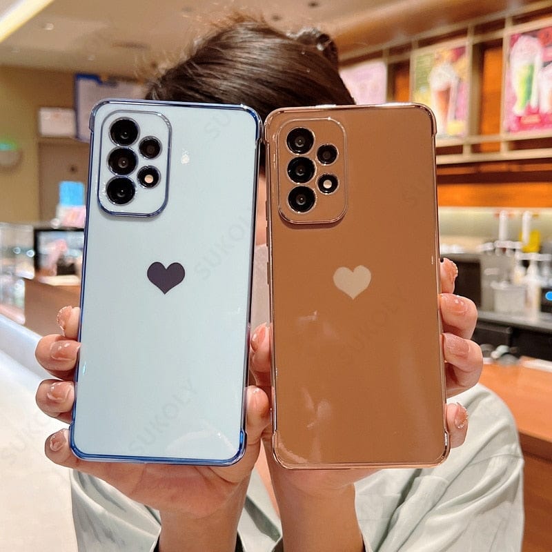 Samsung phone cases | Luxurious, shock-resistant, plated square case