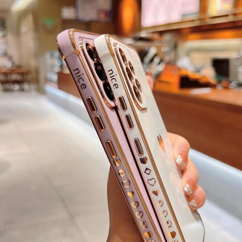 Samsung phone cases | Luxurious, shock-resistant, plated square case