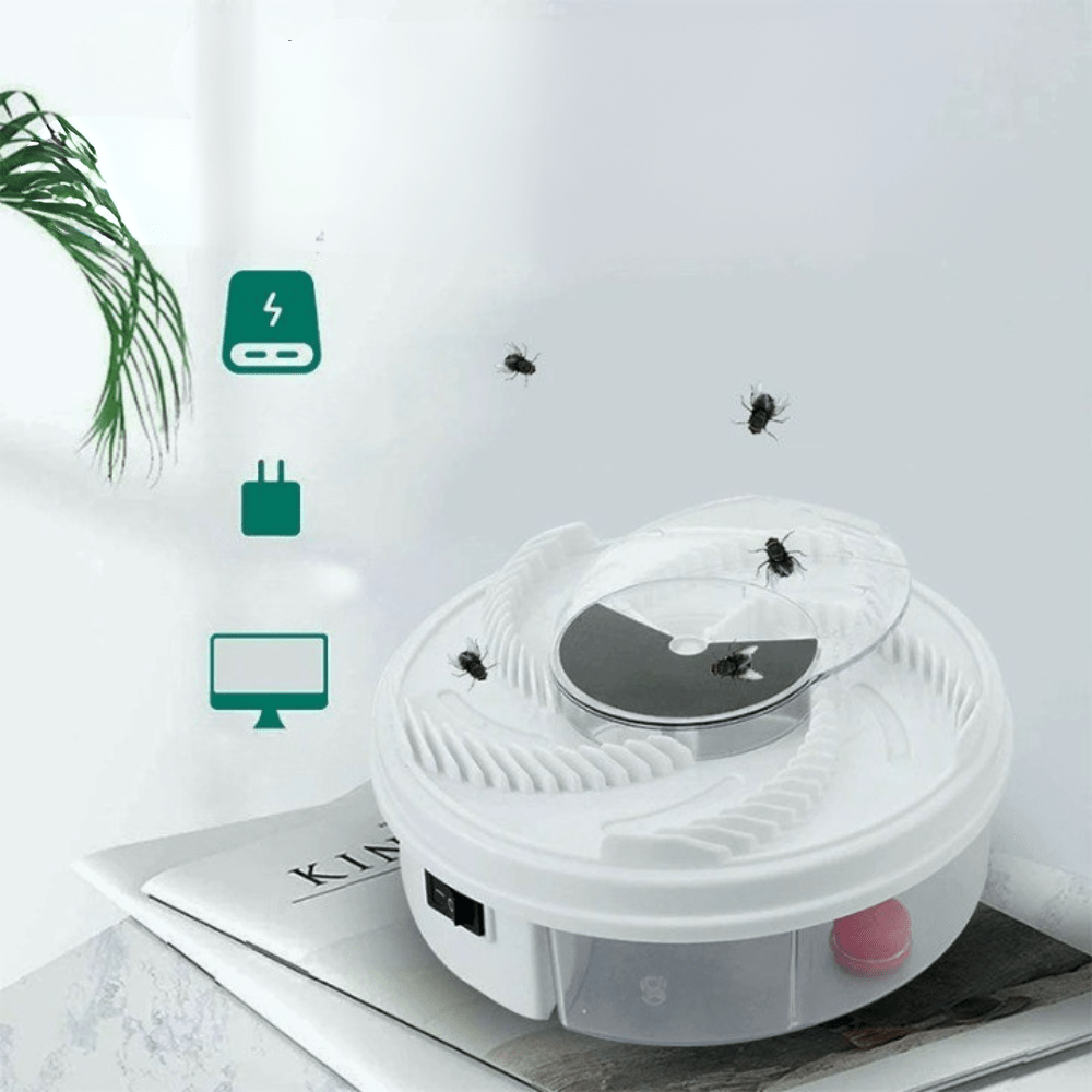 SILENT FLY trap – Indoor & Outdoor Fruit Fly Catcher with Silent Operation