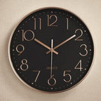 Silent Quartz Wall Clock with 3D Numbers