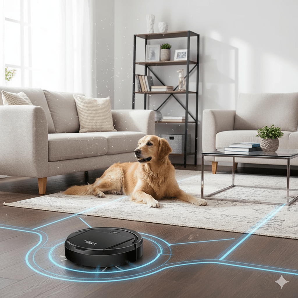 SILENTDUST – Smart Robot Vacuum with Ultra-Quiet Cleaning & HEPA Filtration
