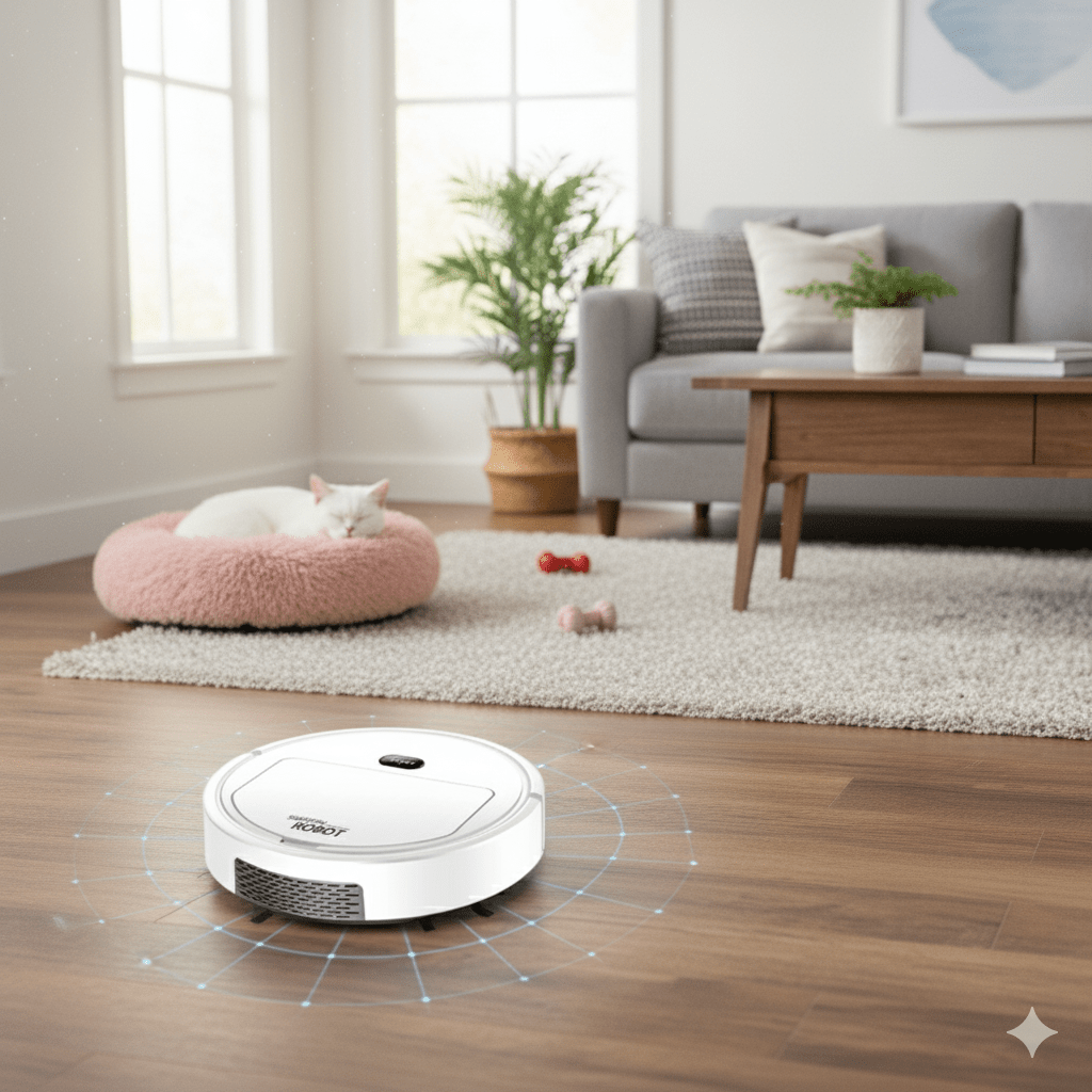 SILENTDUST – Smart Robot Vacuum with Ultra-Quiet Cleaning & HEPA Filtration
