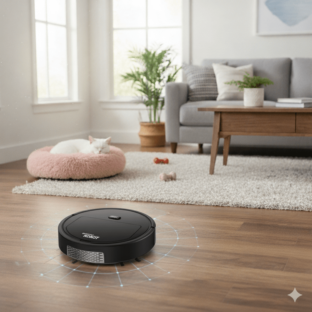 SILENTDUST – Smart Robot Vacuum with Ultra-Quiet Cleaning & HEPA Filtration