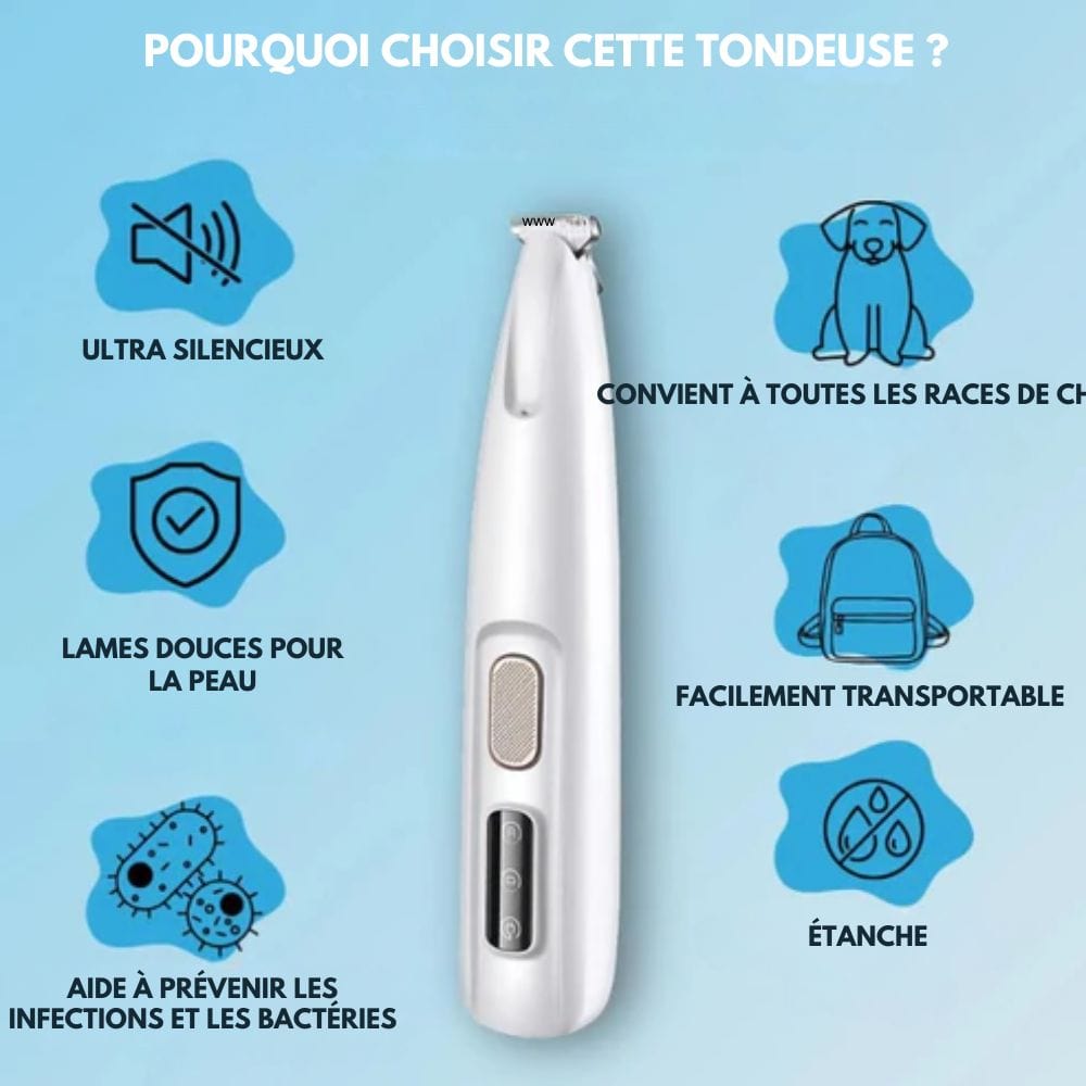 WHISPERCLIP – Ultra-Quiet Pet Trimmer for Sensitive Grooming