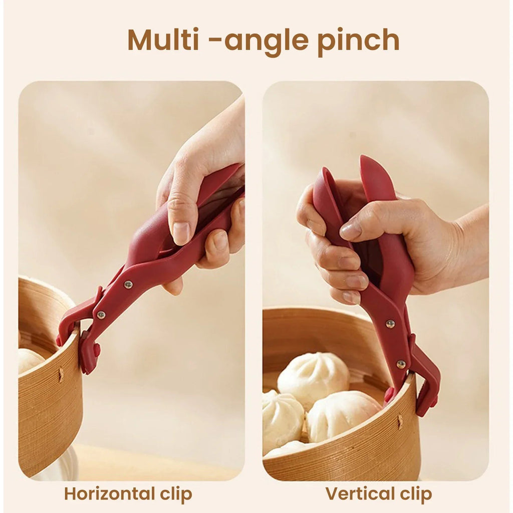 Silicone Anti-Scald Clip Heat Resistant Plate Bowl Lifter Pot Holder