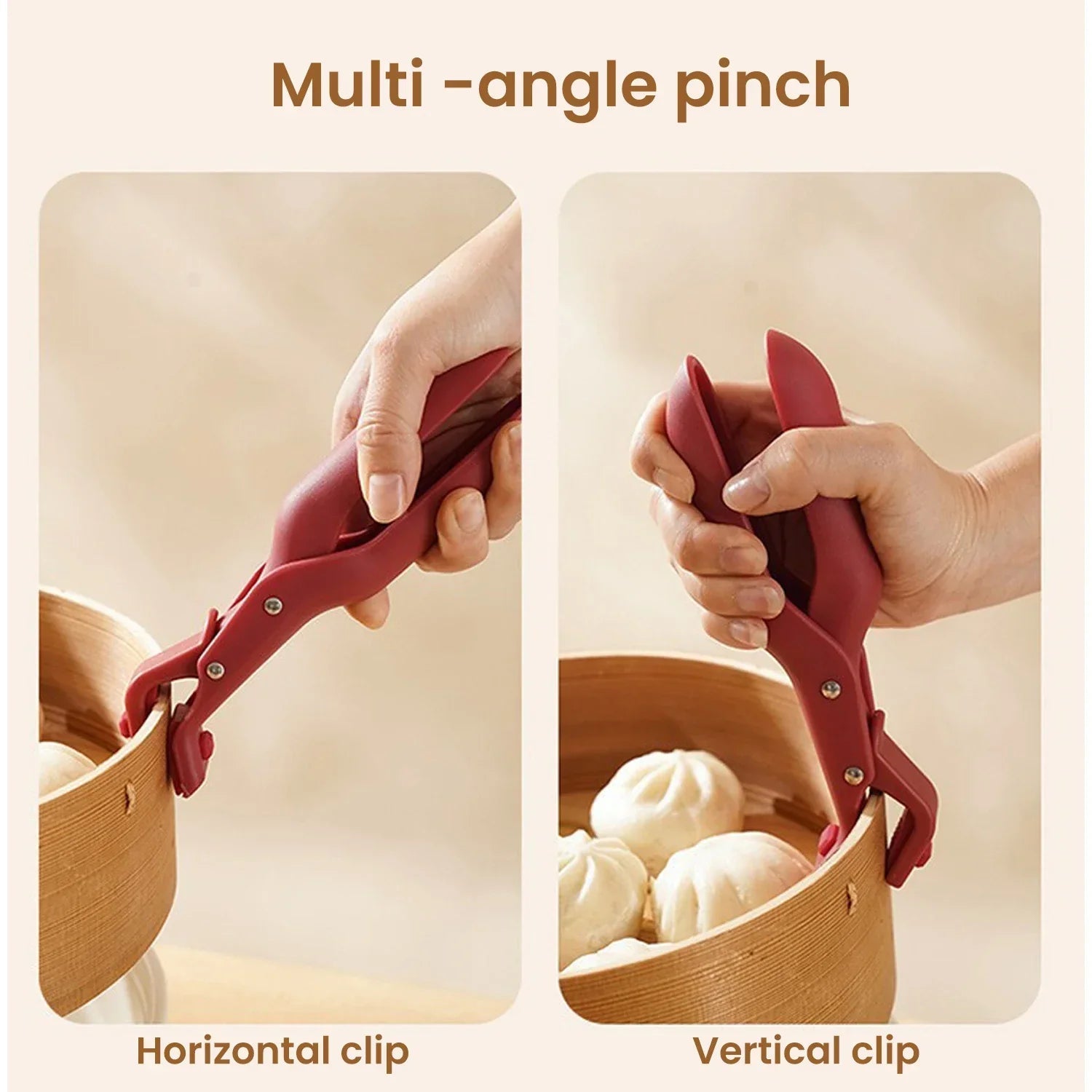 Silicone Anti-Scald Clip Heat Resistant Plate Bowl Lifter Pot Holder