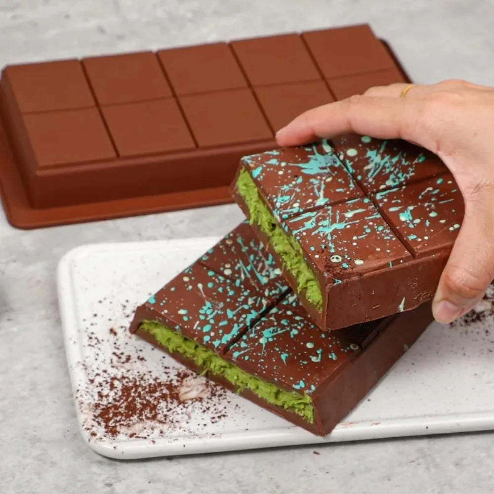 Silicone Chocolate Bar Mold Break-Apart Rectangle Mold Wax Melt Molder