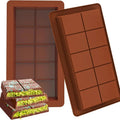 Silicone Chocolate Bar Mold Break-Apart Rectangle Mold Wax Melt Molder