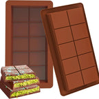 Silicone Chocolate Bar Mold Break-Apart Rectangle Mold Wax Melt Molder