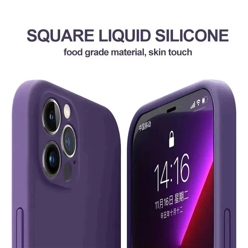 SiliGuard – Premium Shockproof Silicone Case for iPhone 14-17