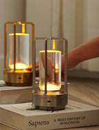 Warm LED Cordless Table Lamp – Battery Operated Nordic Design - LED with Touch Control, Suitable for Bedroom, Home, Outdoor - Ideal Night Light