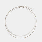 Women’s Layered Necklace | Gold Herringbone Choker & Rope Chain | Waterproof