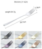 Silvéra – Elegant Dining Fork, Durable Plated Stainless Steel Utensil