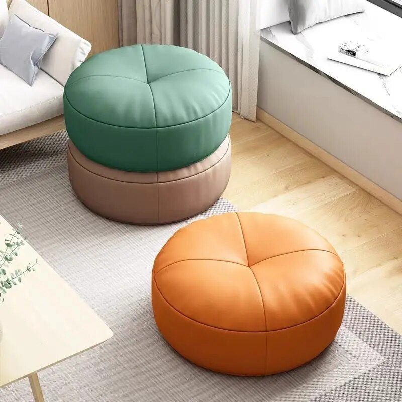 Easy Japanese Style Nappa Leather Foot Cushion