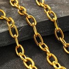 Simple Paperclip Necklace & Bracelet Set
