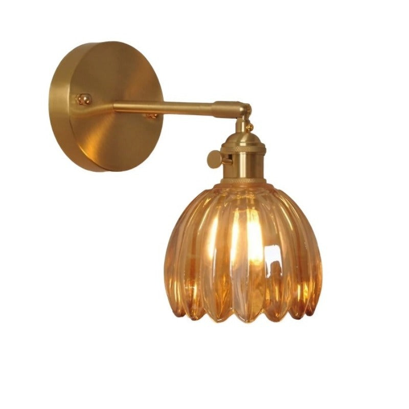 Glass Tulip Flower Wall Lamp | Elegant Flower Lighting for a Stylish Interior - MurCharm