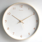 Silent Solid Wood Analog Wall Clock