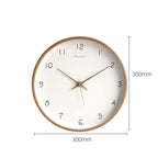 Silent Solid Wood Analog Wall Clock