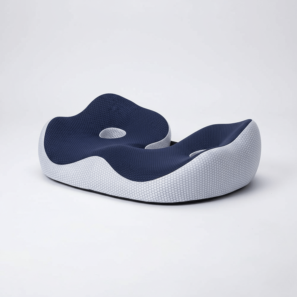 SITRELIEF – Adjustable Memory Foam Seat Cushion for Tailbone & Back Support