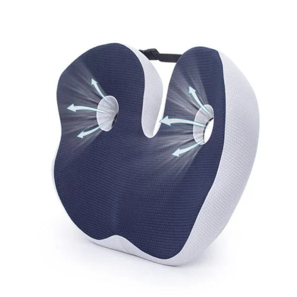 SITRELIEF – Adjustable Memory Foam Seat Cushion for Tailbone & Back Support