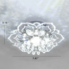 GlowPetal | LED Crystal Ceiling Light | Flower Shaped, RGB Color Changing & Energy Efficient