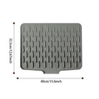 Angled Silicone Drip Mat - Heat Resistant and Non-Slip