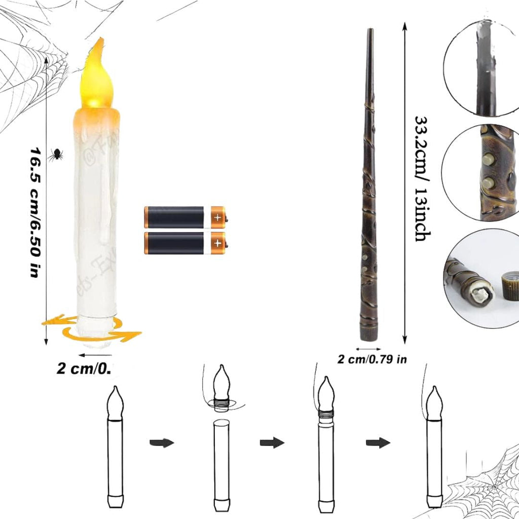 Magical Wand Candle Holders