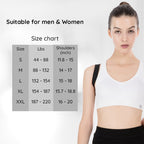 Adjustable Back Posture Corrector with Breathable Fabric, Sizes S–XL