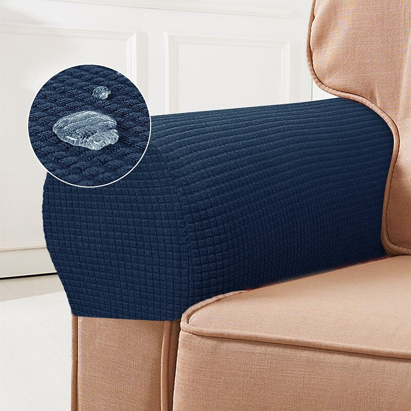 Stretch Armrest Covers – Spandex Covers for Chairs & Armchairs, Set of 2, Bordeaux