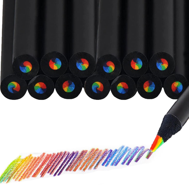 Fun Rainbow Gradient Colored Pencil