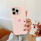 Sweet Love Heart Matte Case|Soft Protective Cover for Apple iPhone