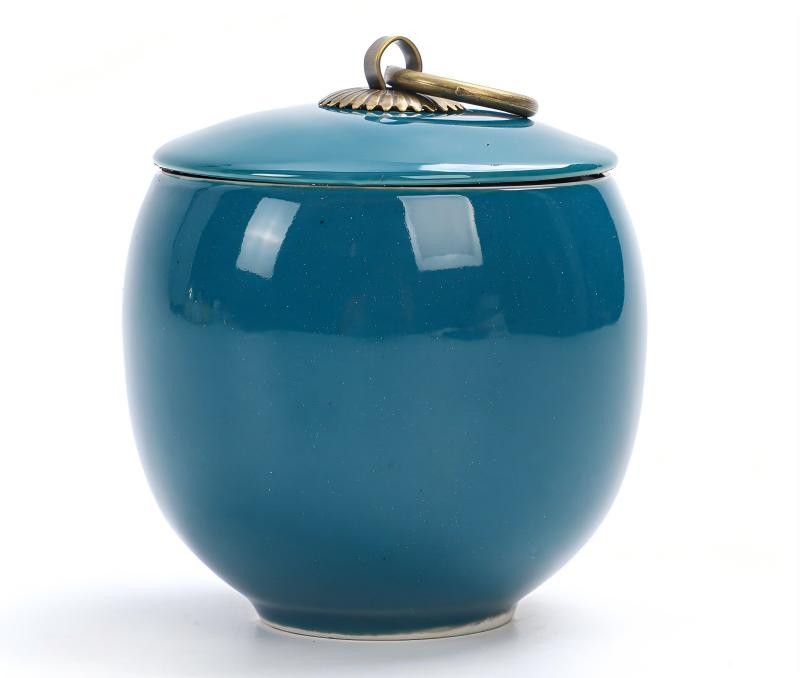Travel Tea Clay Tea Jar with Cracked Sandwich Design