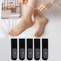 Invisible, Non-slip Crystal Silk Socks