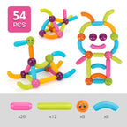 Magnetic construction set with balls and rods