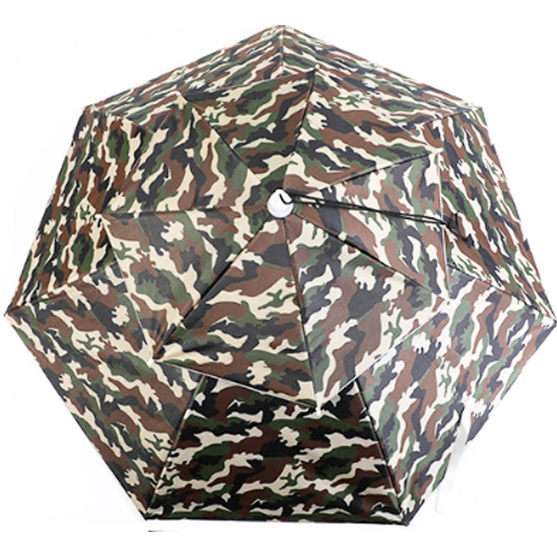Rain umbrella hat for fishing and gardening