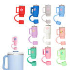 Silicone straw attachment