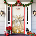 Christmas Door Decoration | Fabric Door Cover | Washable & Reusable