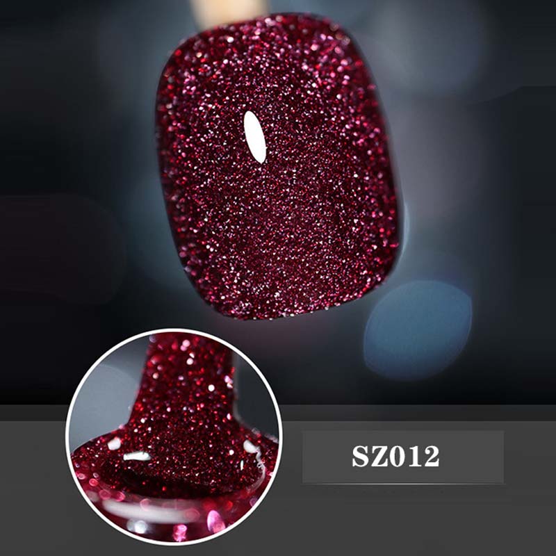High density glitter nail gel polish