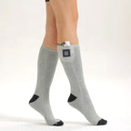 Heated socks with adjustable temperature