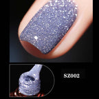 High density glitter nail gel polish