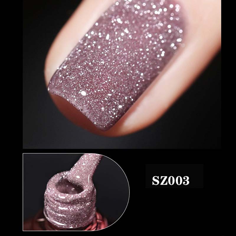 High density glitter nail gel polish