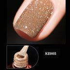 High density glitter nail gel polish