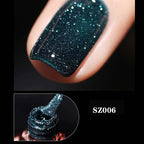 High density glitter nail gel polish