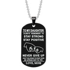 English Alphabet Stainless Steel Necklace