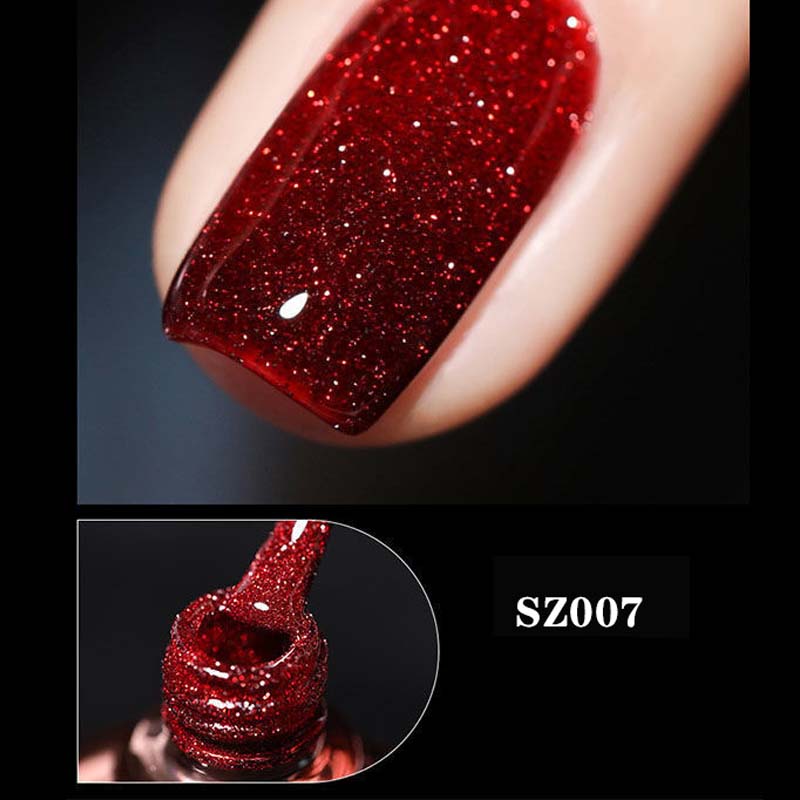 High density glitter nail gel polish