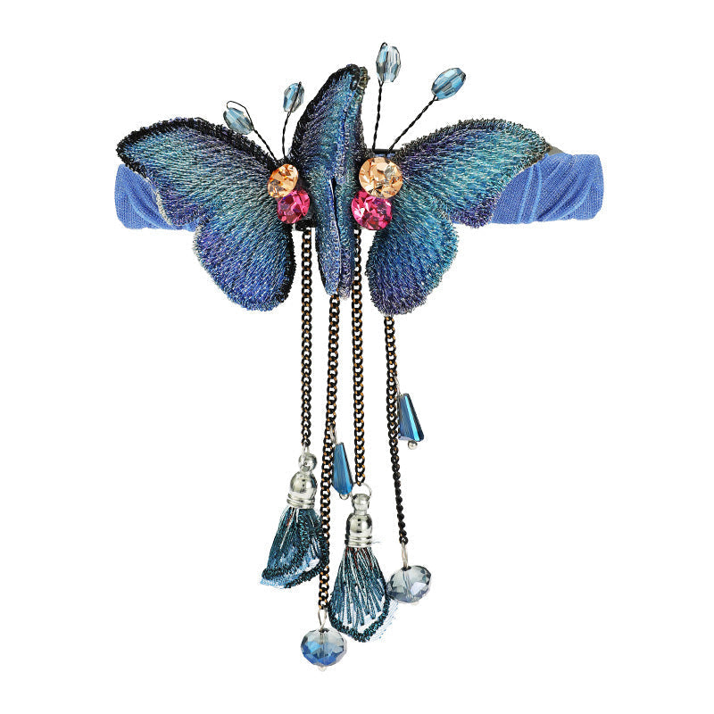 Dreamy butterfly hair clip with fringes