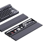 Keyboard wrist rest with desk divider box