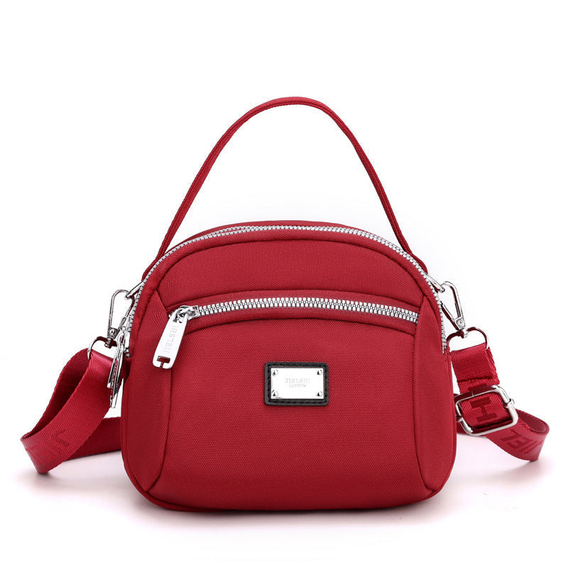 Light solid nylon shoulder bag
