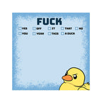 Funny Cheeky Duck Sticky Notes